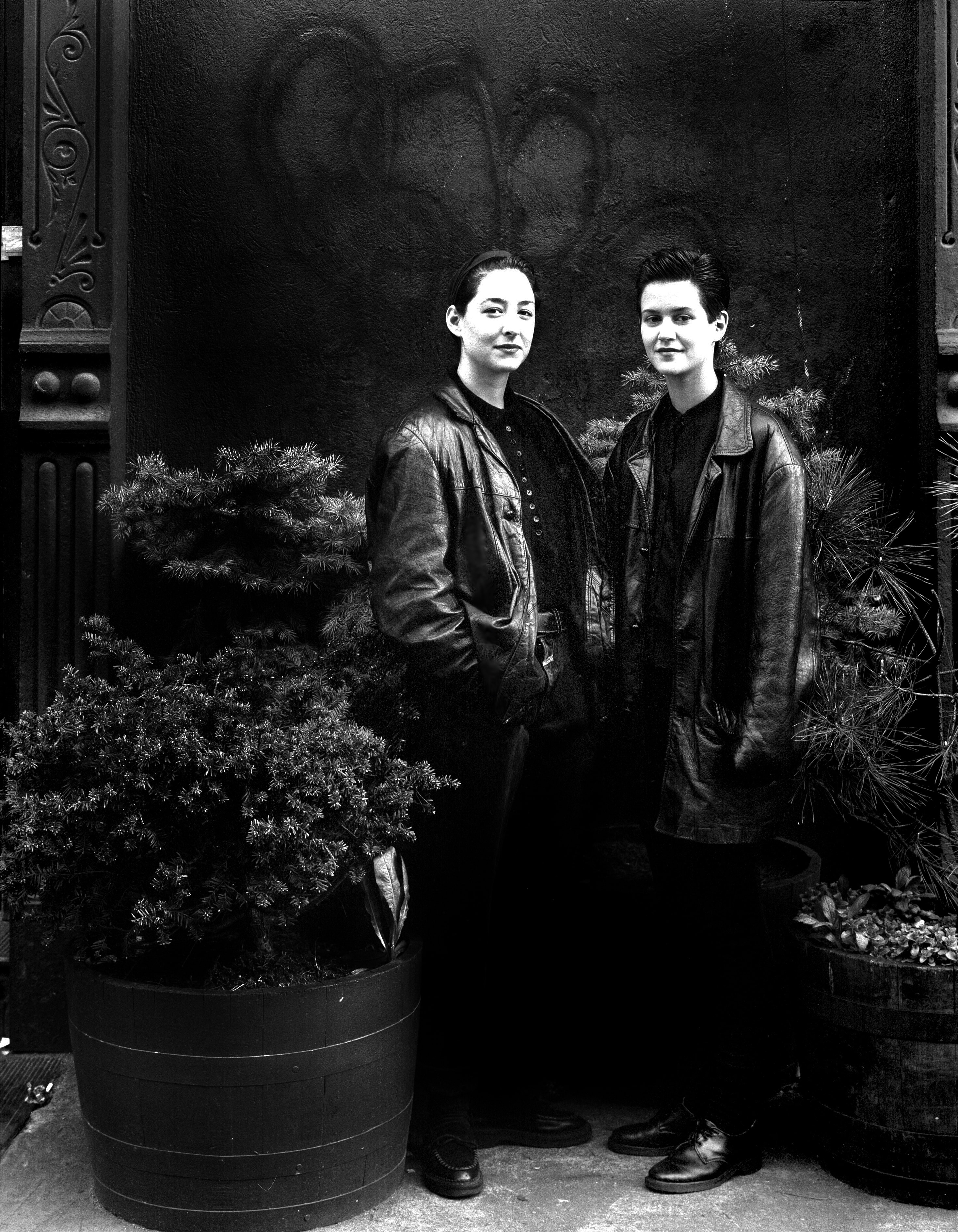 Two in Leather Jackets